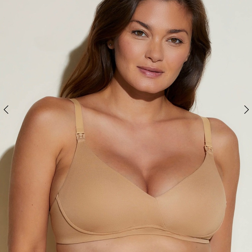 Gently Used Cosabella Talco Maternity Nursing Pregnancy Bra in Nude size XL